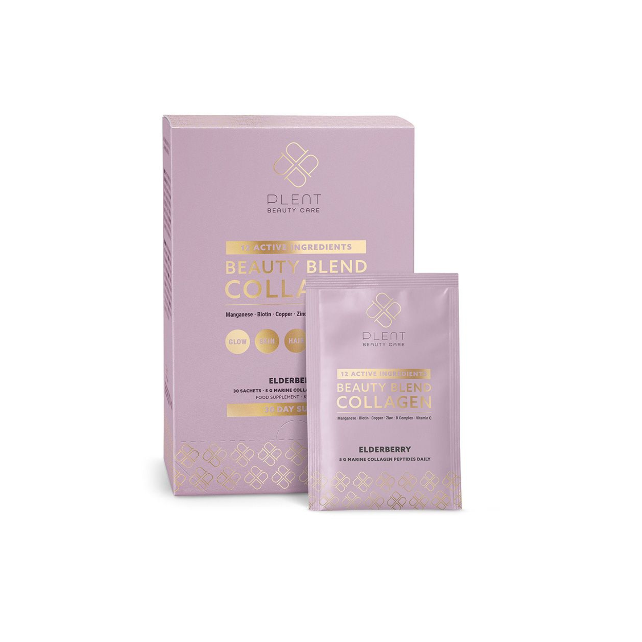 Plent Beauty Blend Collagen Gold Box, 30 Sachets