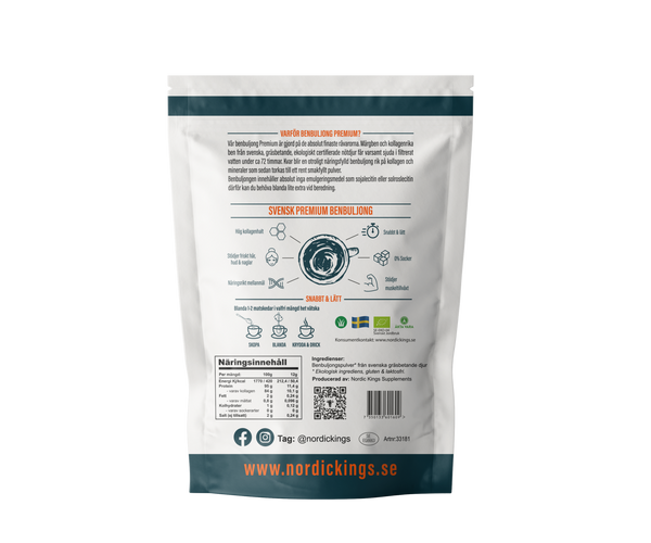 Organic Grass Fed Premium Bone Broth Powder 500g