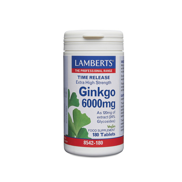 Time Release Extra Strength Ginkgo, 6000MG, 180 Tablets