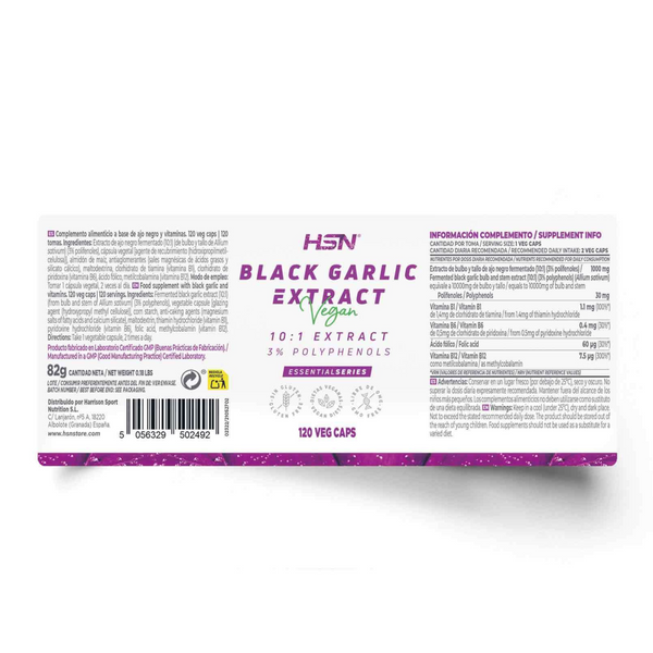 Black Garlic Extract, 120 Veg Capsules