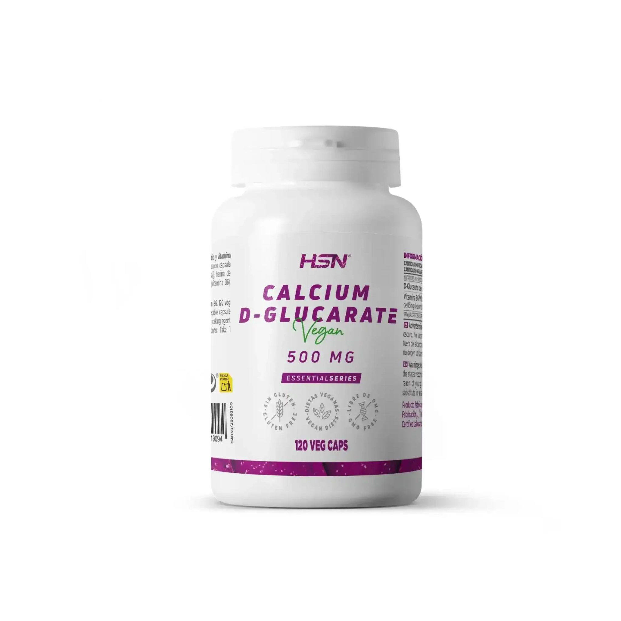 Calcium D-Glucarate 500MG, 120 Veg Capsules