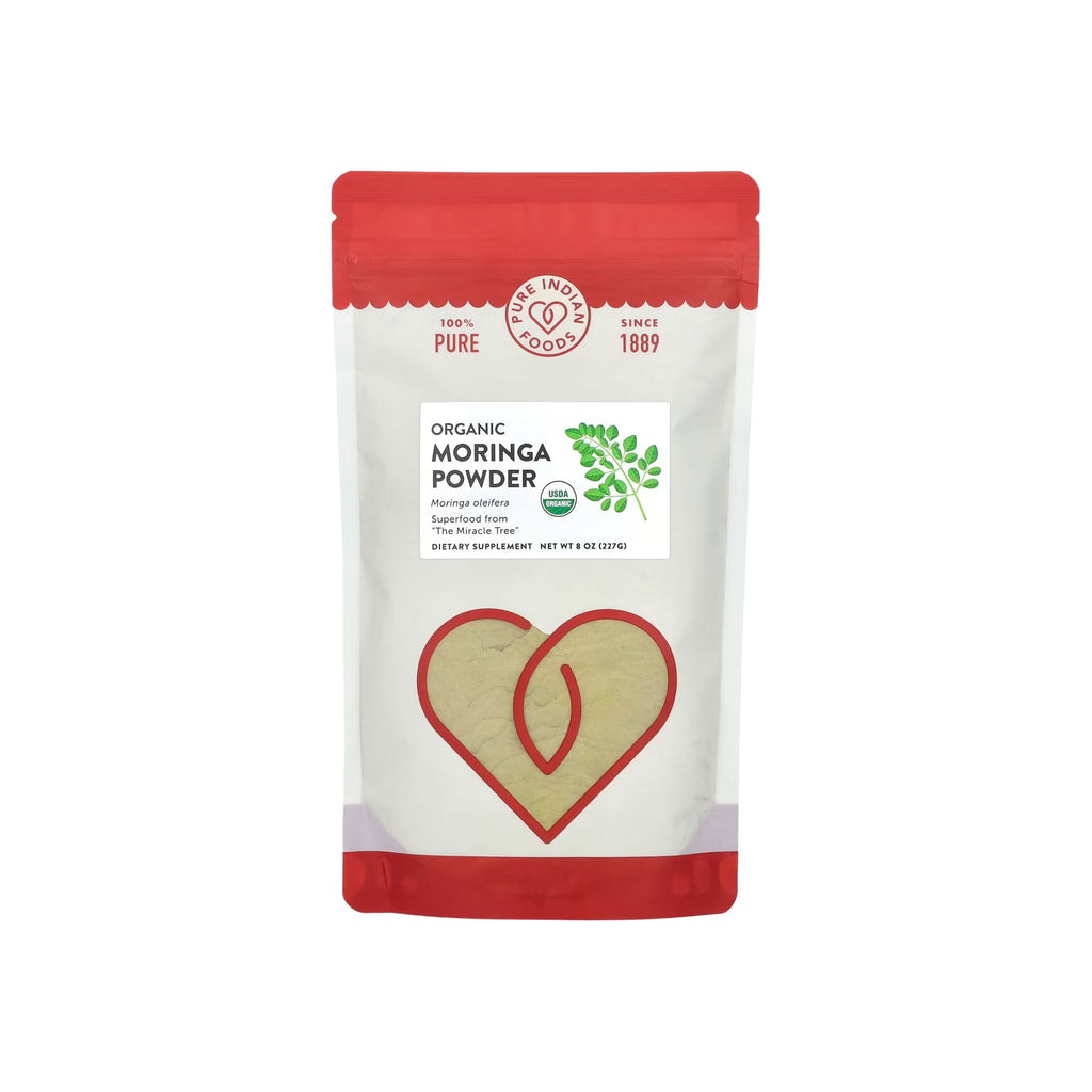 Organic Moringa Powder, 8 oz (227 g)