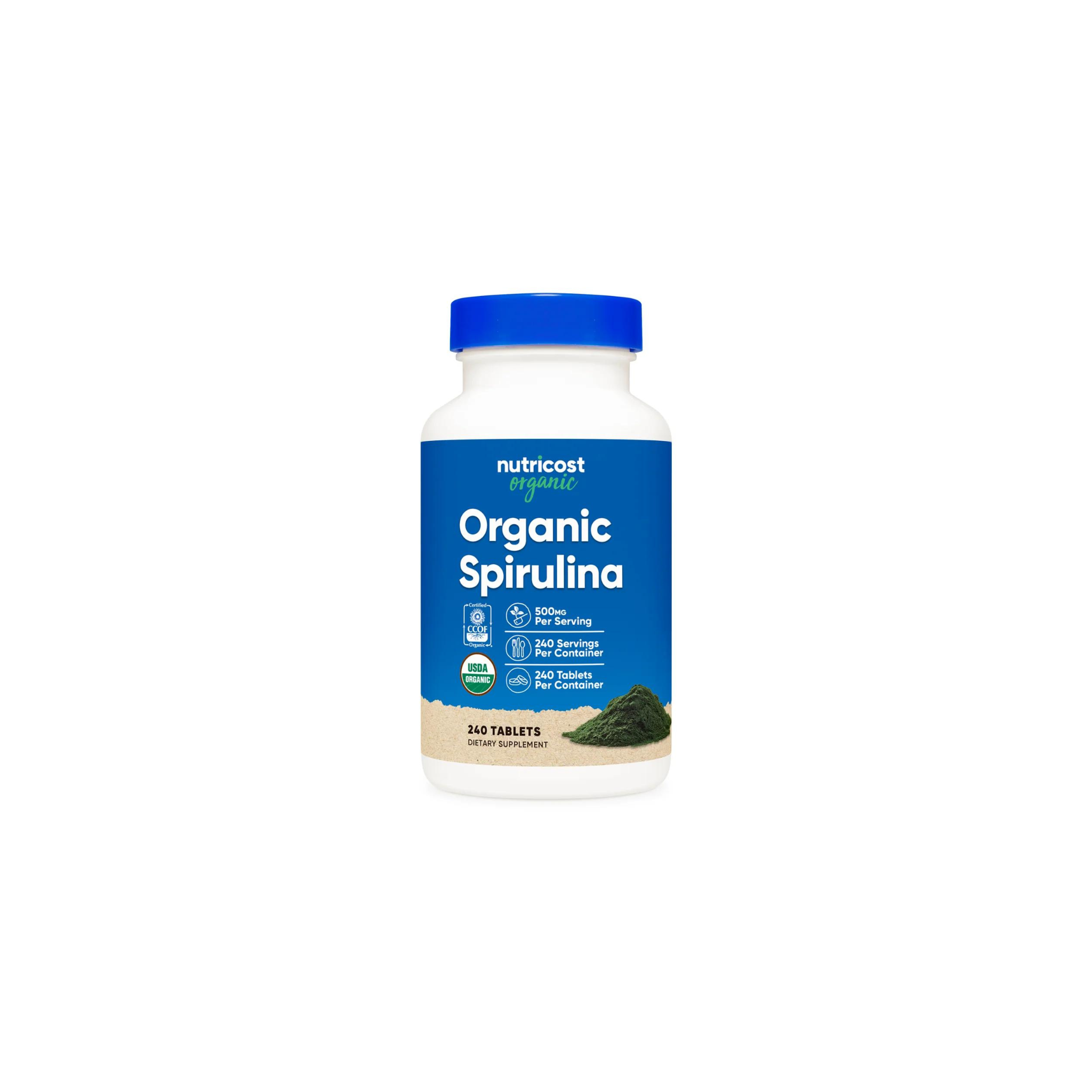 Organic Spirulina, 500 mg, 240 Tablets