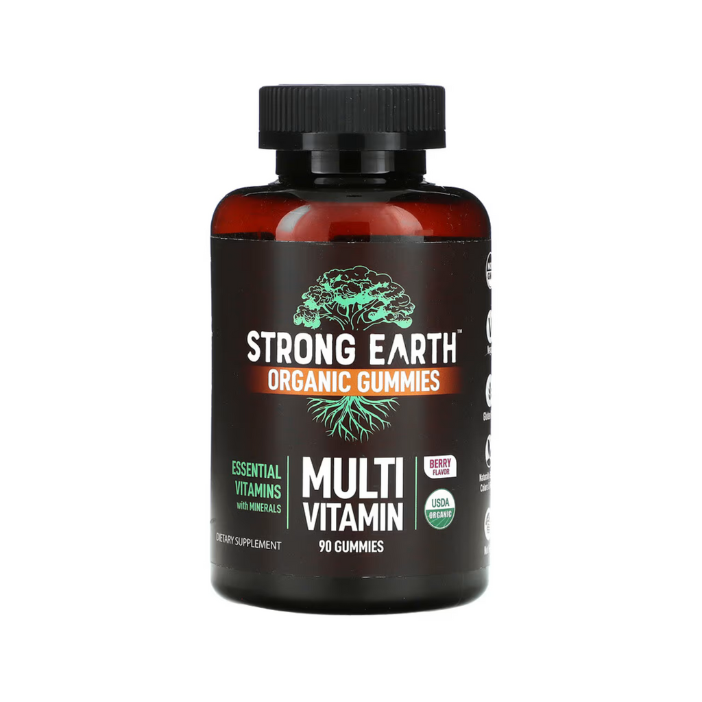 Strong Earth Kids Organic Gummies, Multi Vitamin, Berry, 90 Gummies