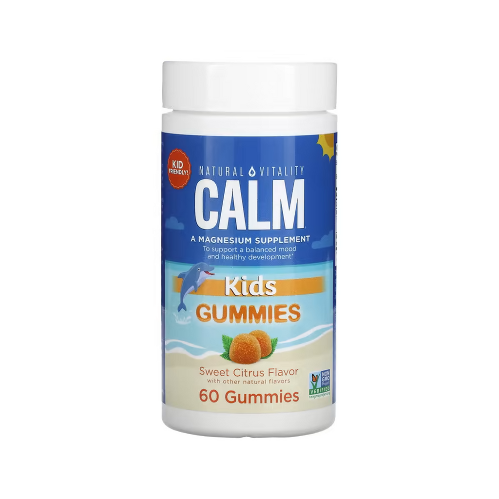 Natural Vitality Calm Kids 60 Gummies Sweet Citrus