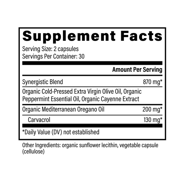 Oregano Oil 200mg 60 Capsules