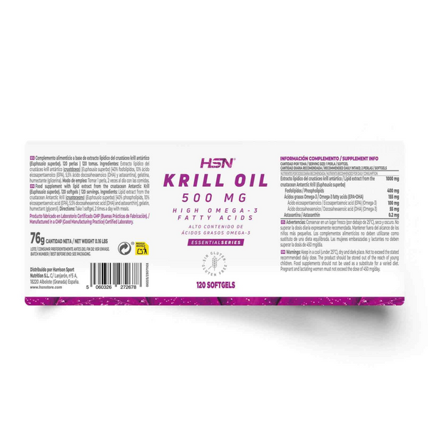 Krill Oil, 500mg, 120 Softgels