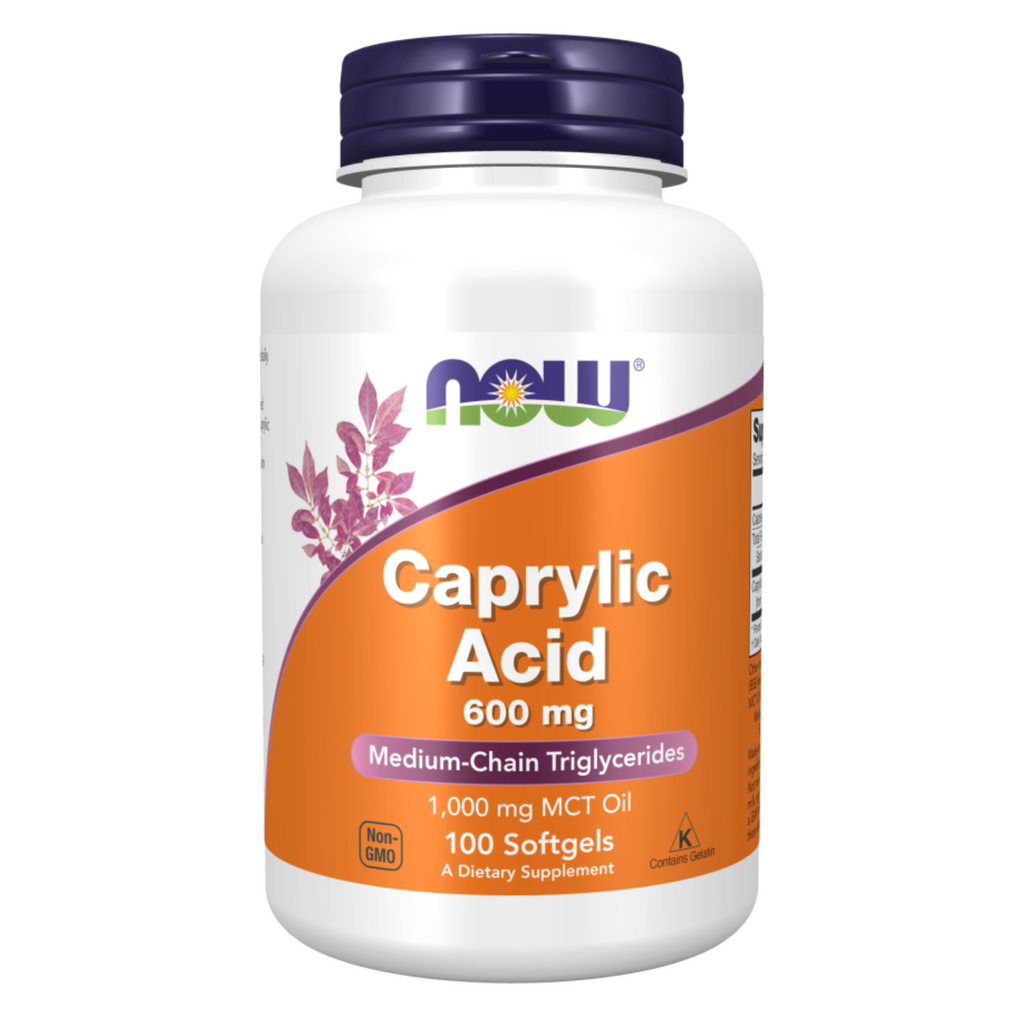 Caprylic Acid, 600mg, 100 softgels