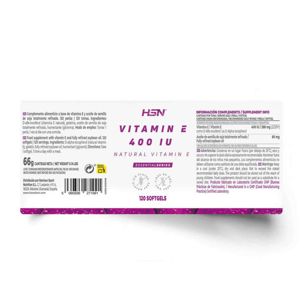 Vitamin E 400IU, 120 Softgels