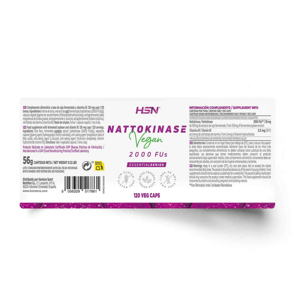 Nattokinase 2000FUS, 120 Veg Capsules