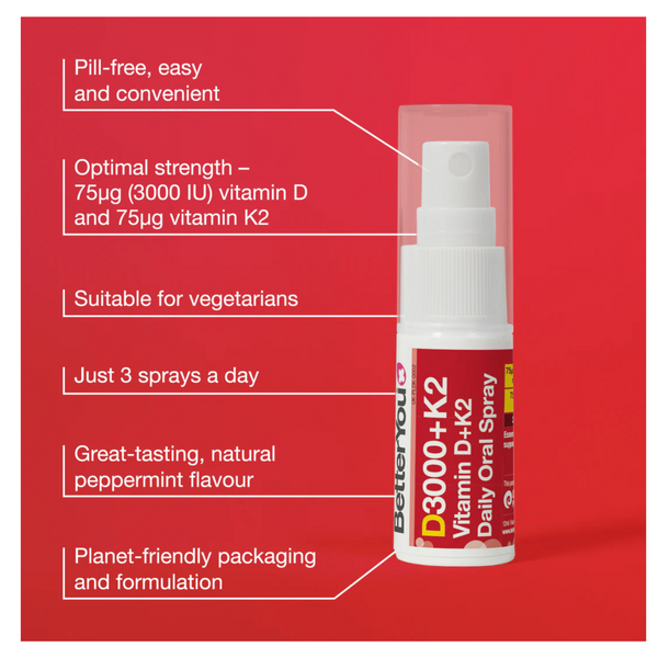 Vitamin D + K2 Daily Oral Spray