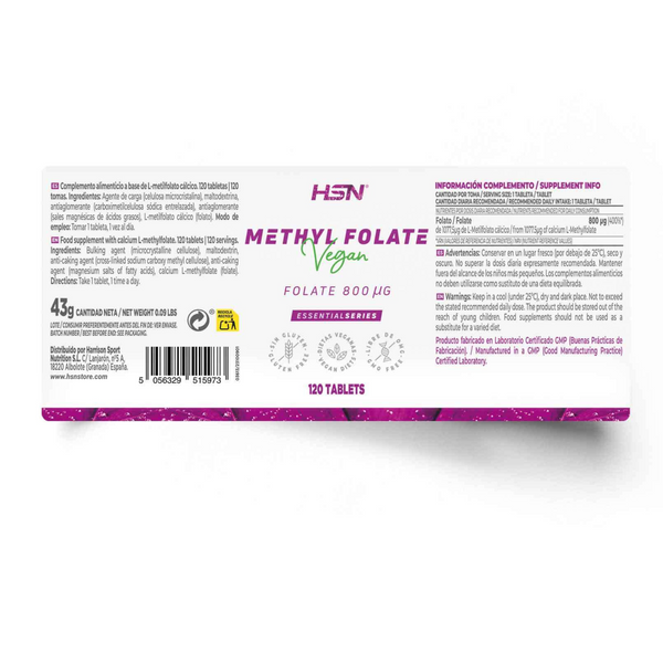 Methyl Folate, 800mcg Folate