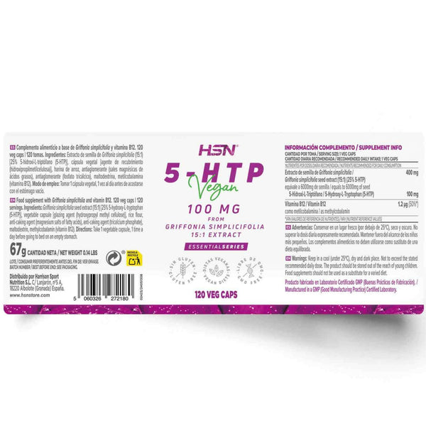 5-HTP, 100mg, 120 Vegetable Capsules