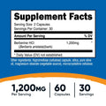 Berberine, 1,200 mg, 60 Capsules (600 mg per Capsule)