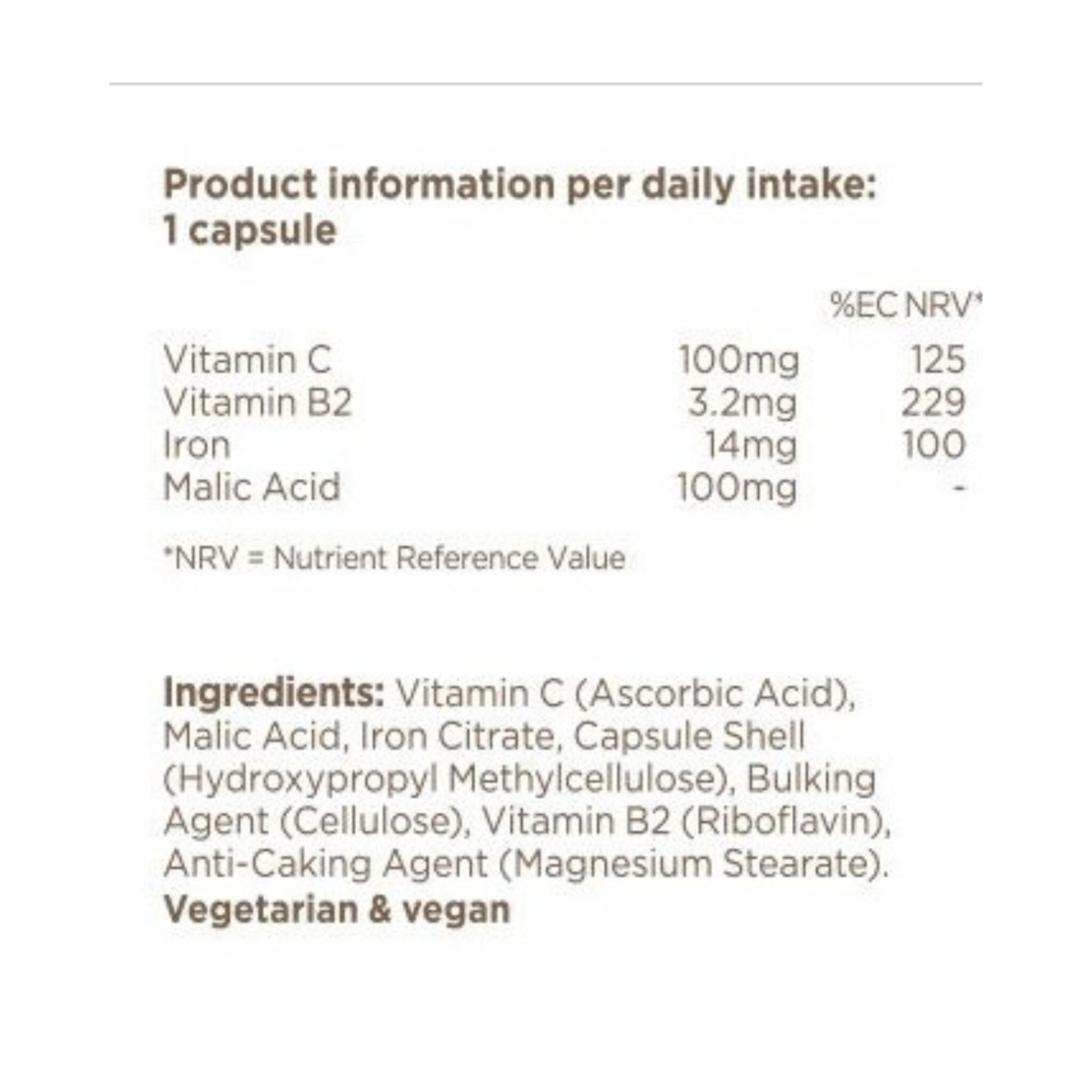 Iron Complex 90 Capsules - Image 2