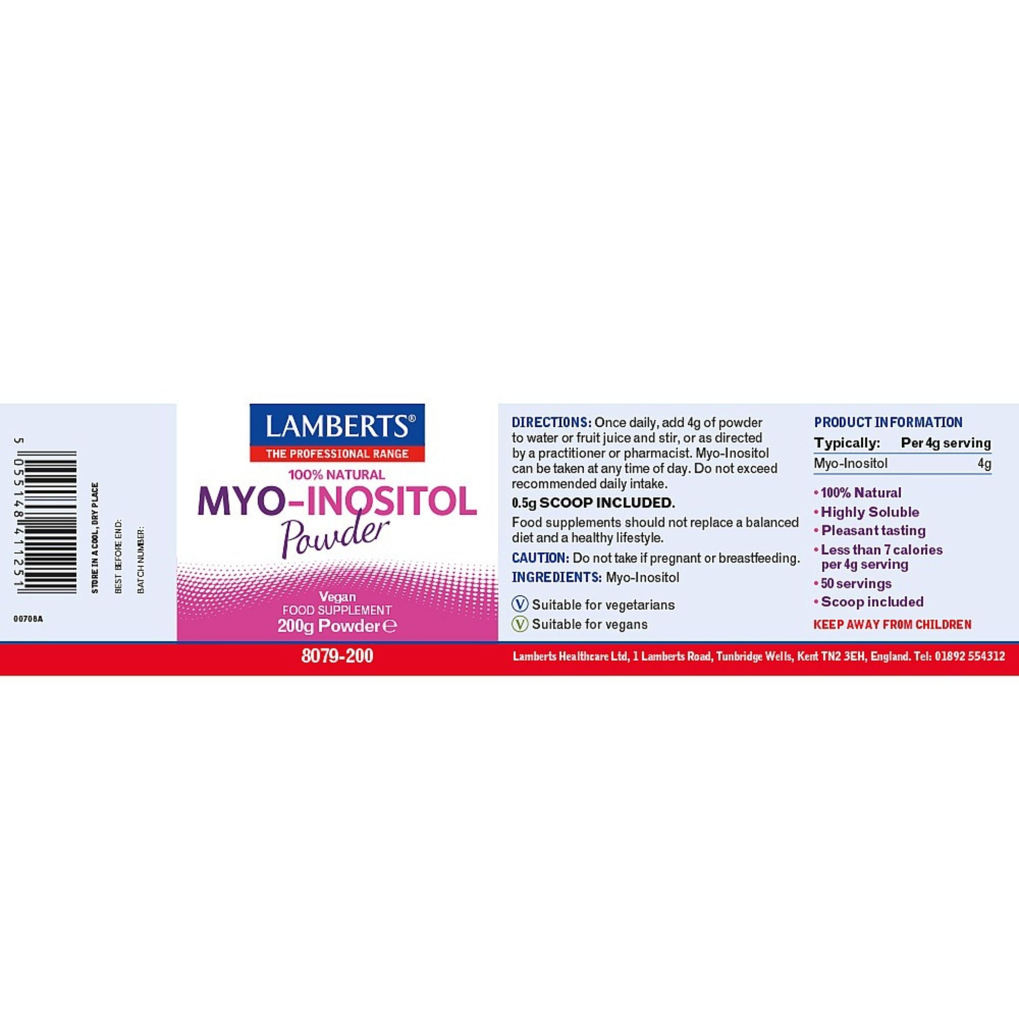Myo-Inositol Powder 200g - Image 2