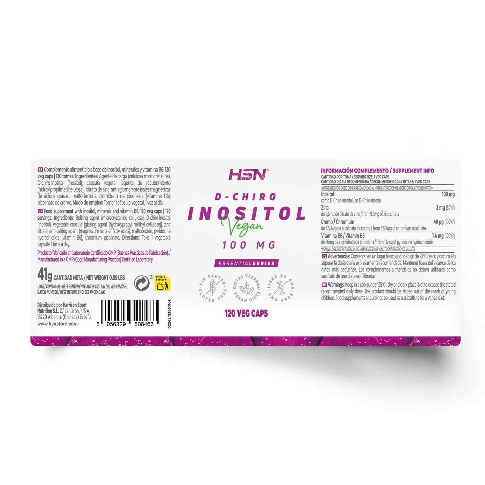 D-Chiro Inositol, 100mg, 120 Veg Capsules - Image 2