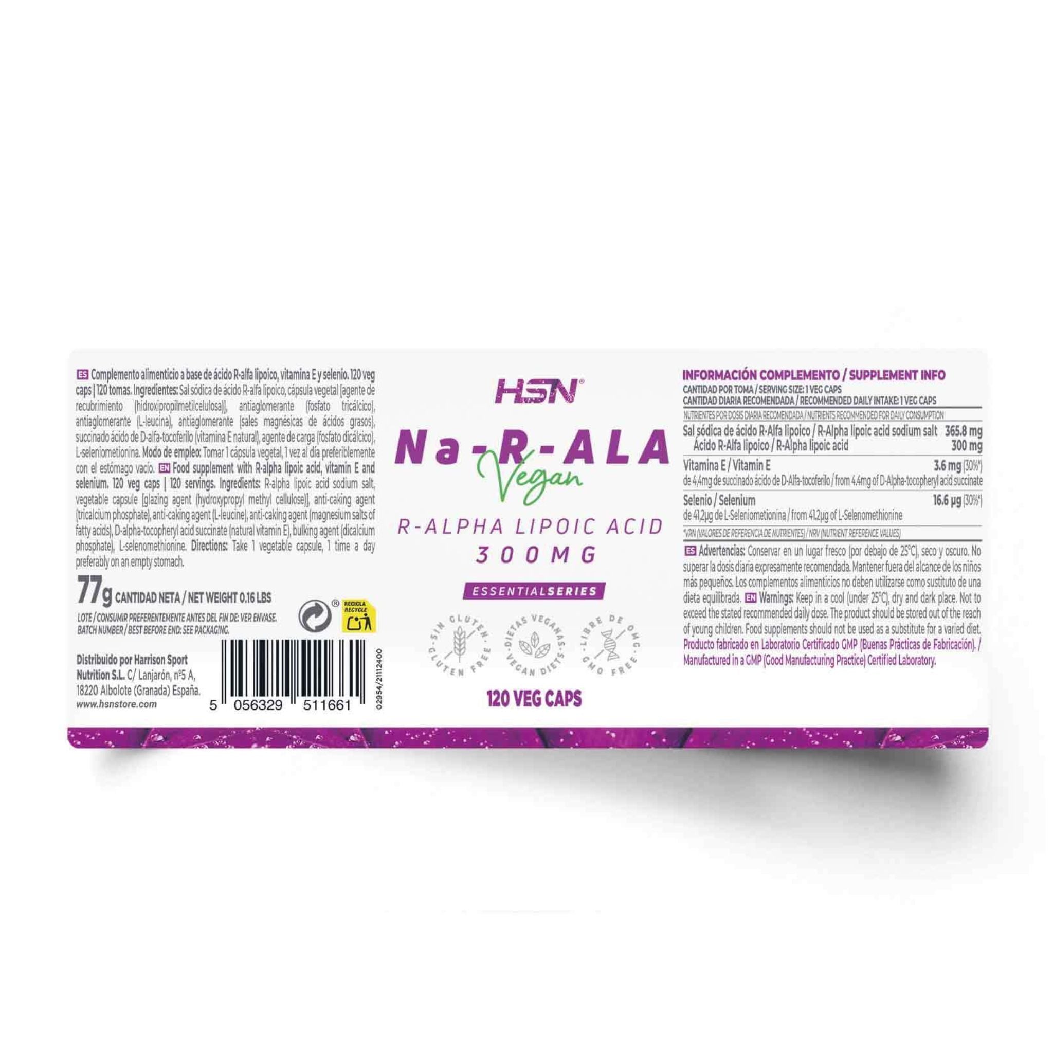 R-Alpha Lipoic Acid, 300MG, 120 Veg Capsules - Image 2