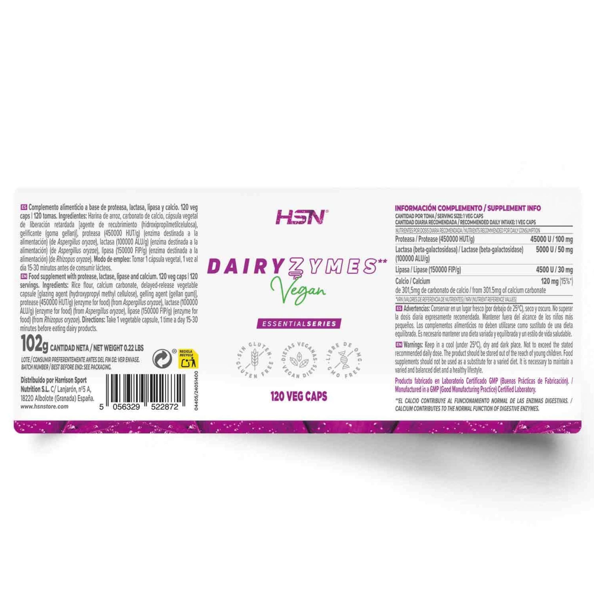 Dairyzymes (Enzyme Blend), 120 Veg Capsules - Image 2