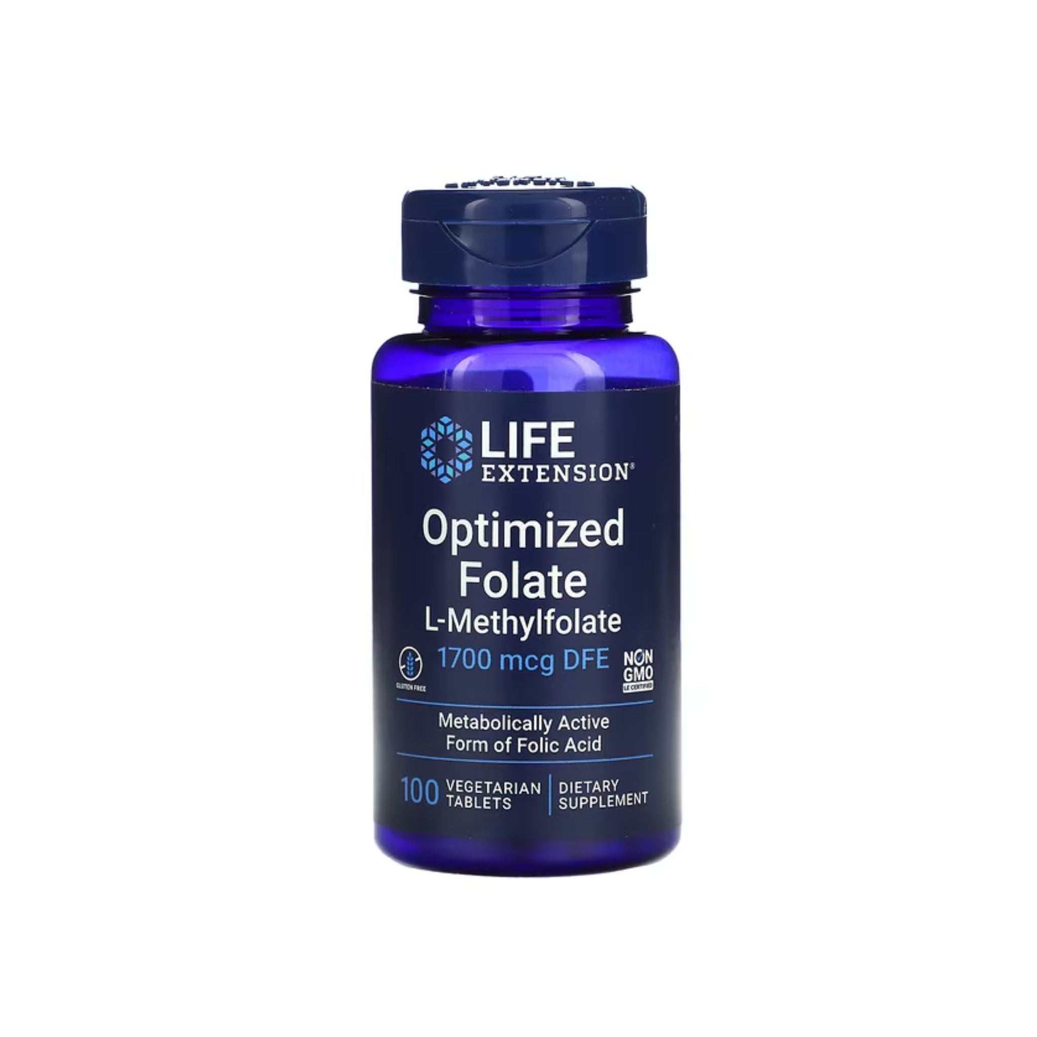 Optimized Folate, 1700MCG DFE, 100 Veg Tablets