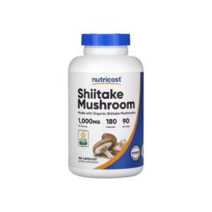 Shiitake Mushroom, 180 Capsules, 500MG per Capsule