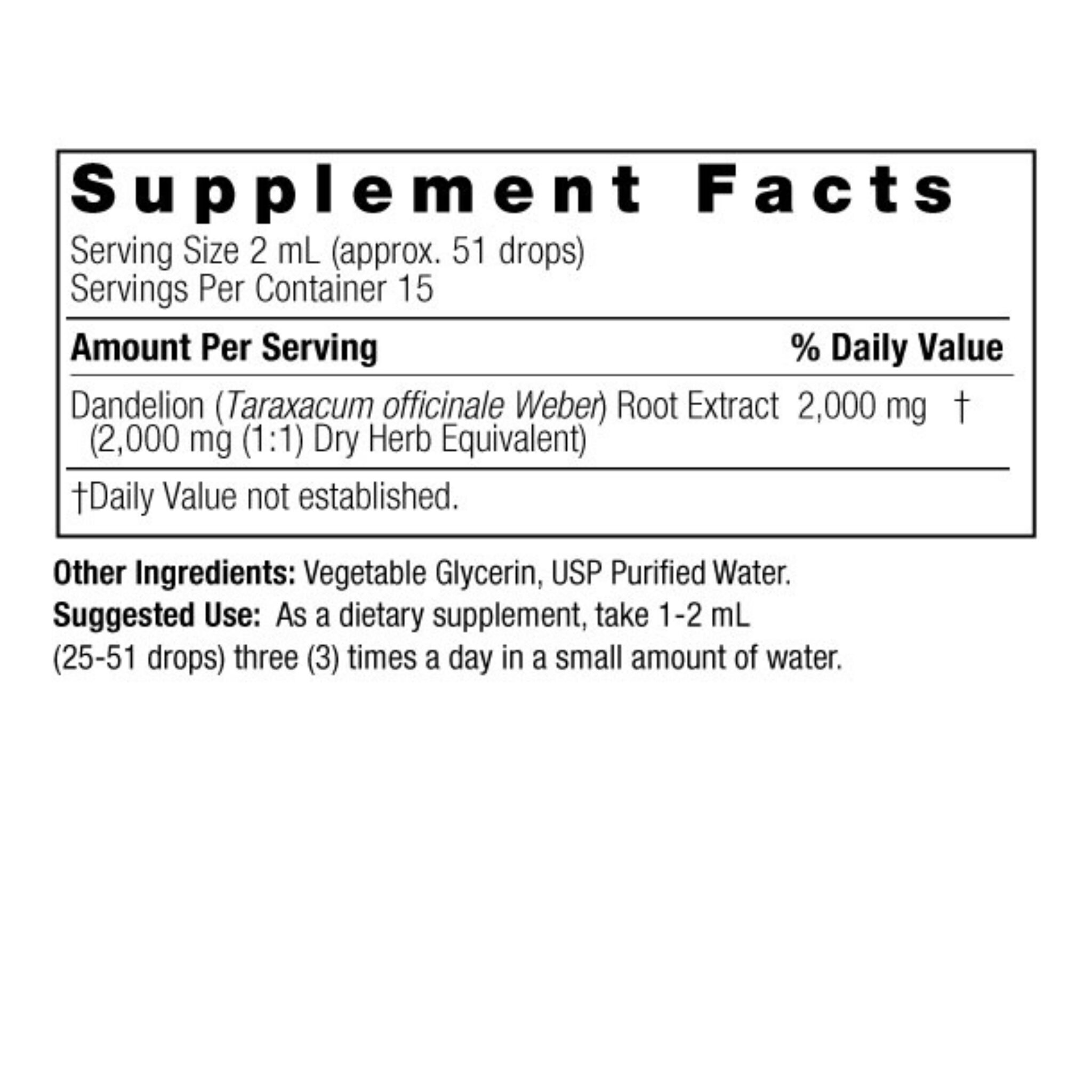 Dandelion Root, 30ml - Image 2