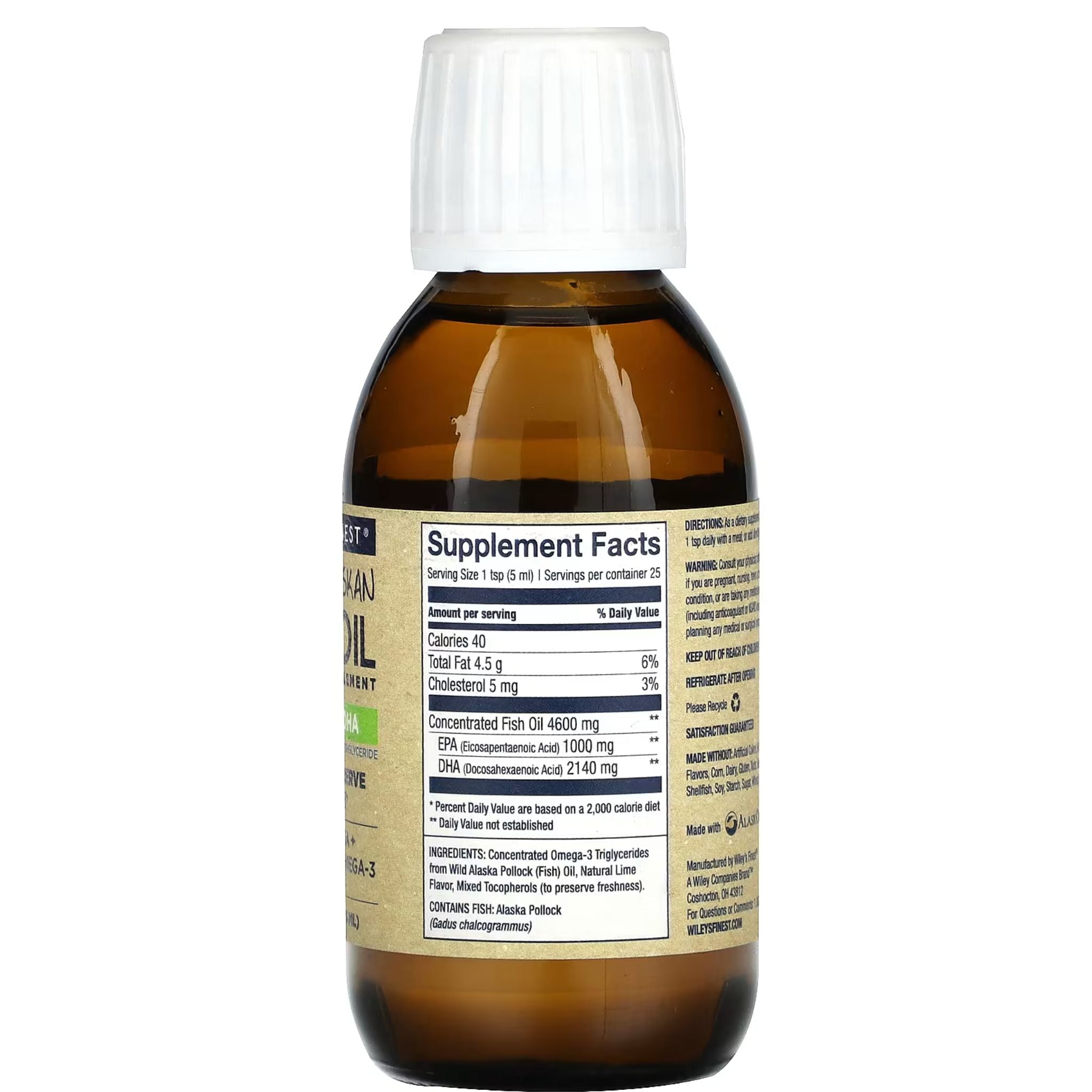 Wild Alaskan Fish Oil, Summit DHA, 4.23FL. OZ - Image 2