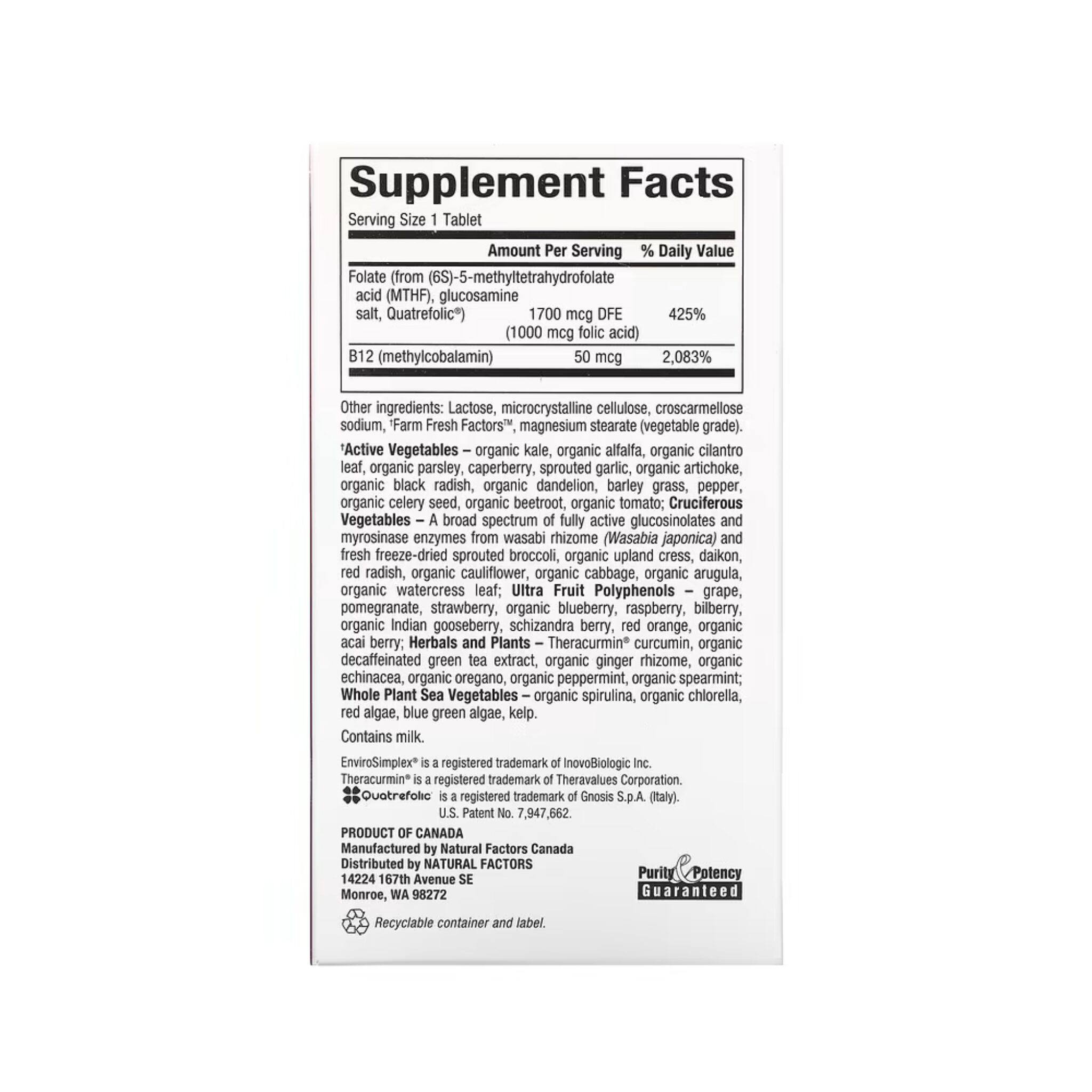 BioCoenzymated, Methylfolate, 1,000 mcg, 60 Quick Melt Tablets - Image 2