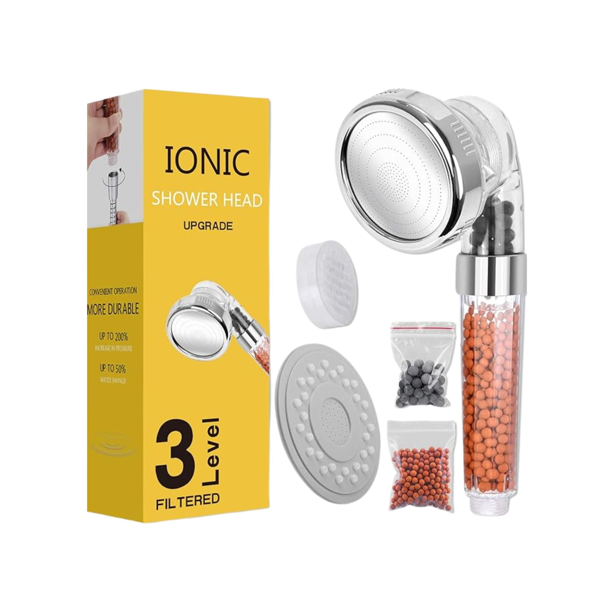 Shower Head With 3 Level Filters