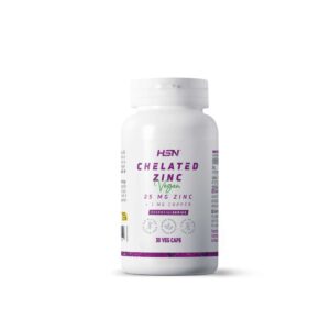 Zinc Chelated (25MG Bisglycinate Zinc), 120 Veg Capsules