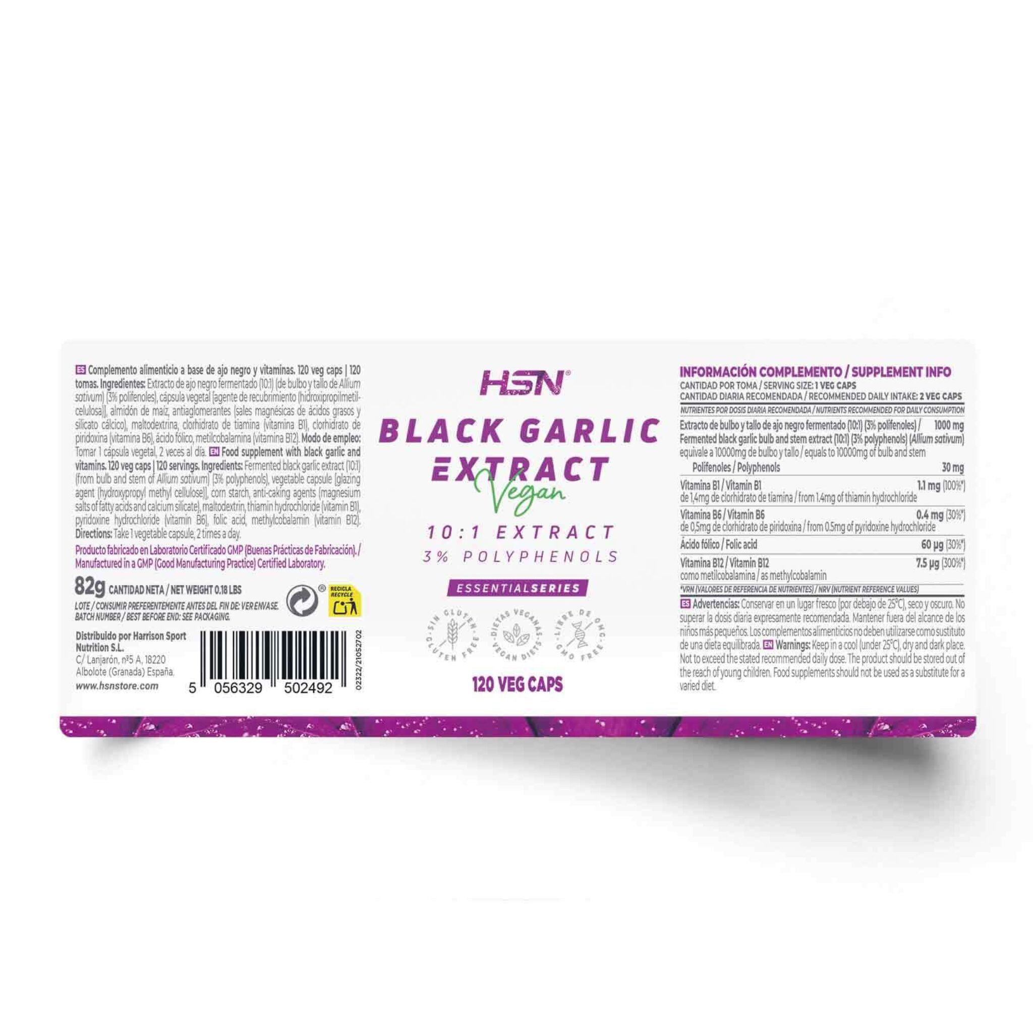 Black Garlic Extract, 120 Veg Capsules - Image 2