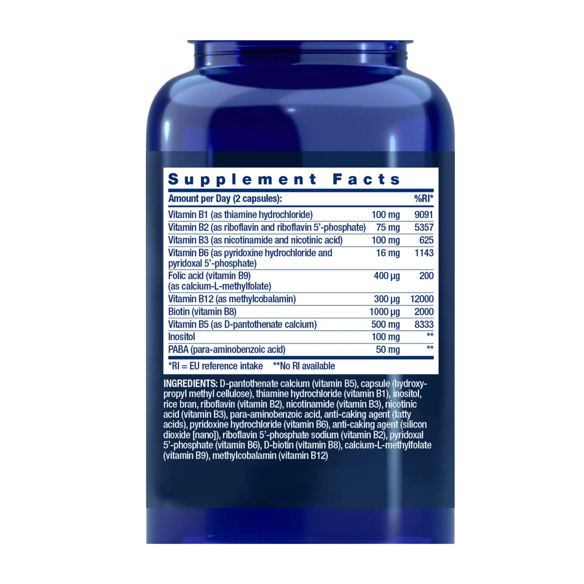 BioActive Complete B-Complex, 60 Vegetarian Capsules - Image 2