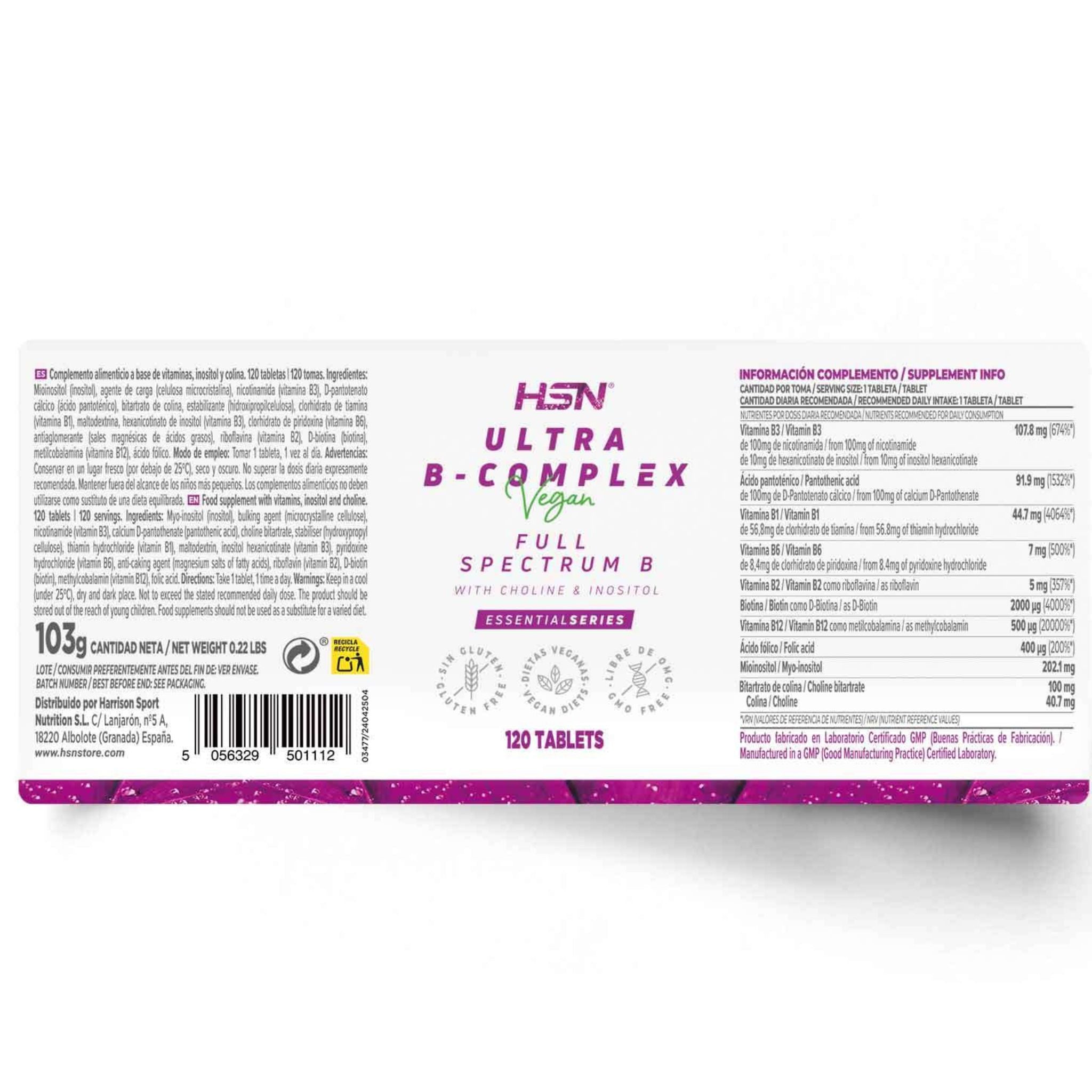 Ultra B-Complex, 120 Tablets - Image 2