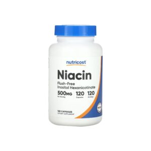 Niacin Flush-free, 500mg, 120 Capsules