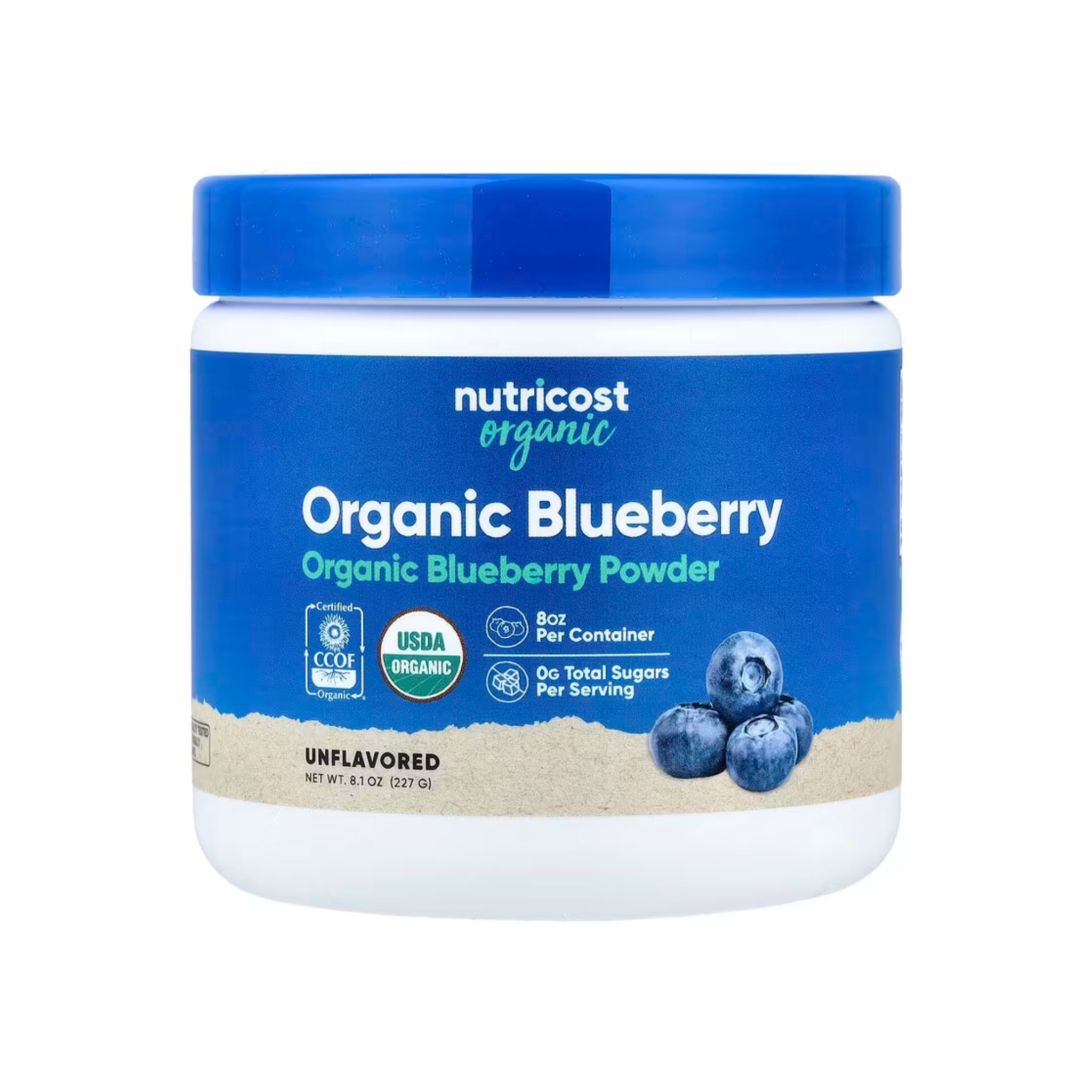 Organic Blueberry Powder, Unflavored, 8.1OZ (227G)