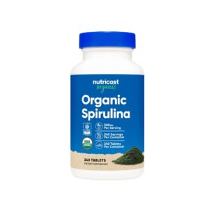 Organic Spirulina, 500 mg, 240 Tablets