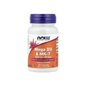 Mega D3 & MK-7, 5000IU / 180mcg, 60 Caps