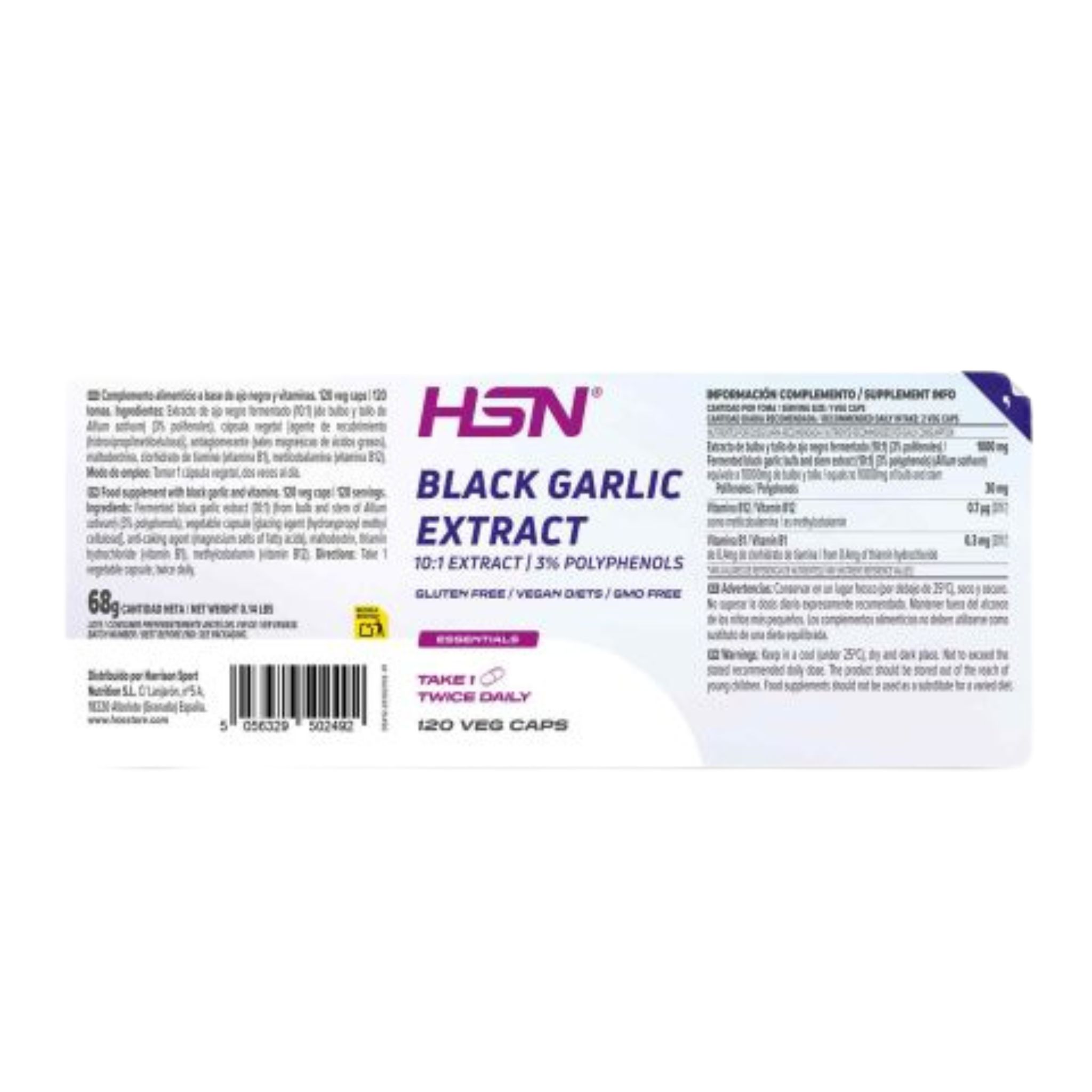 Black Garlic Extract, 120 Veg Capsules - Image 2