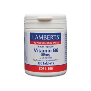Vitamin B6 (Pyridoxine), 50MG, 100 Tablets