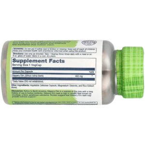 Slippery Elm 100 Veggie Capsules, 400mg