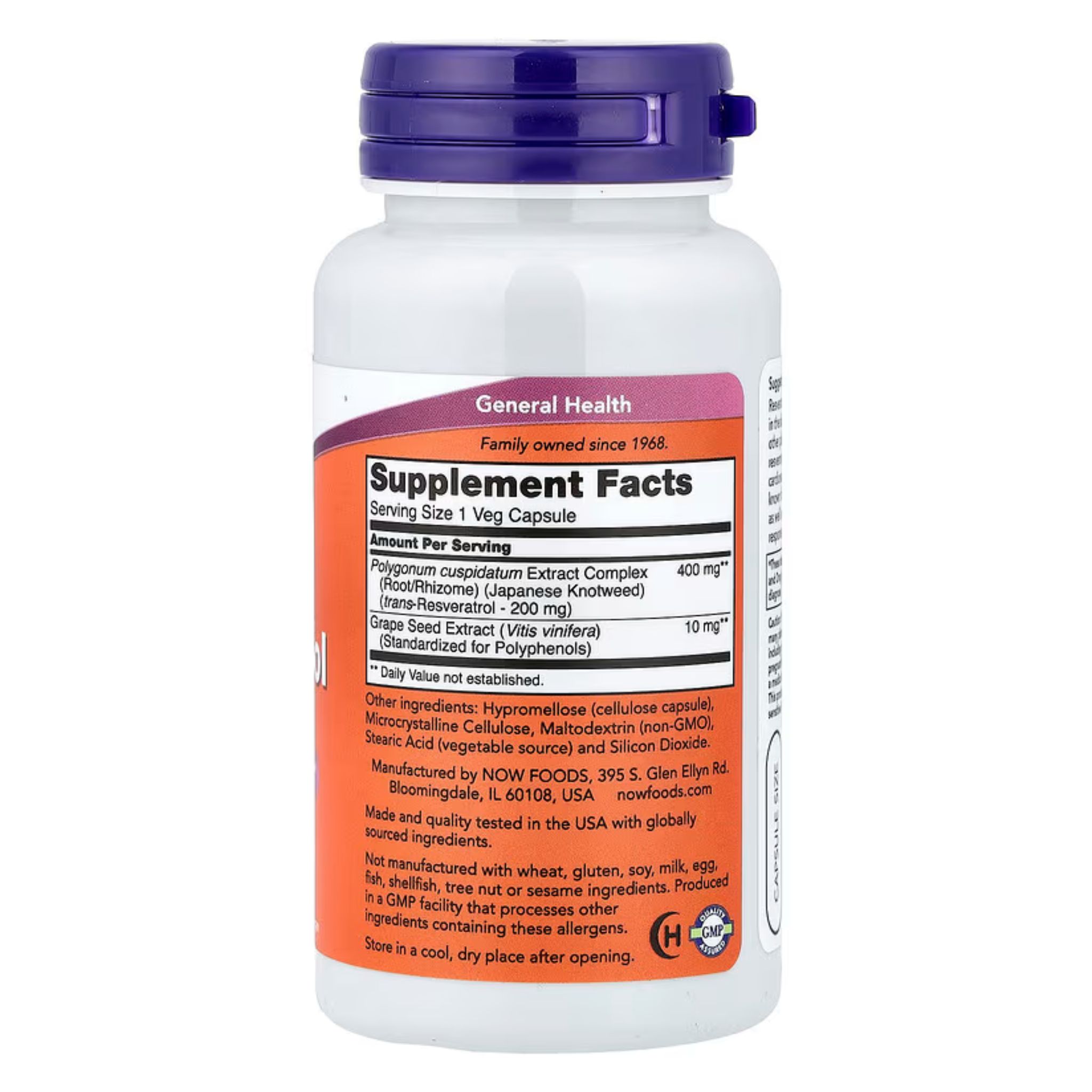 Resveratrol, 200 mg, 60 Veg Capsules - Image 2