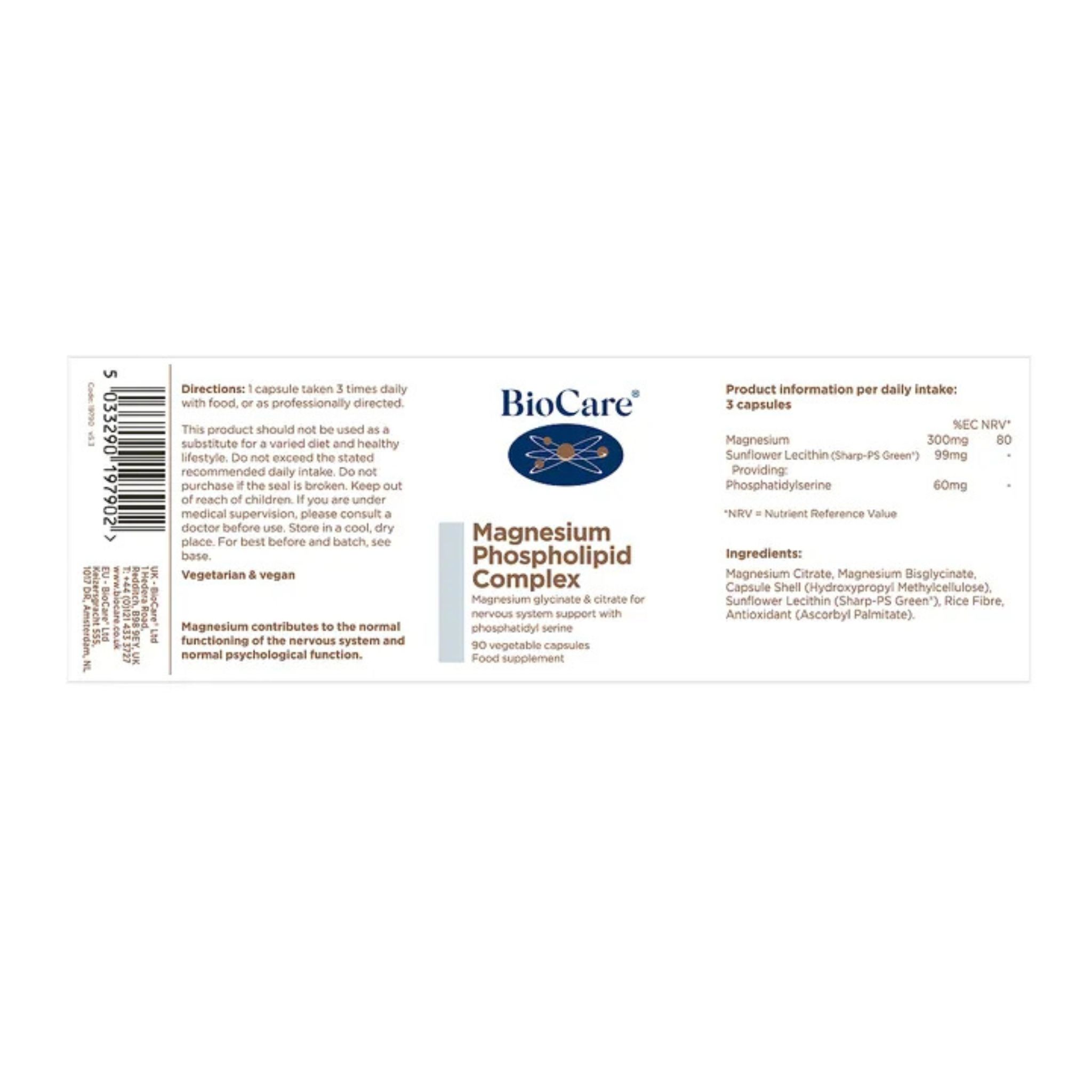 Magnesium Phospholipid Complex, 90 Capsules - Image 2