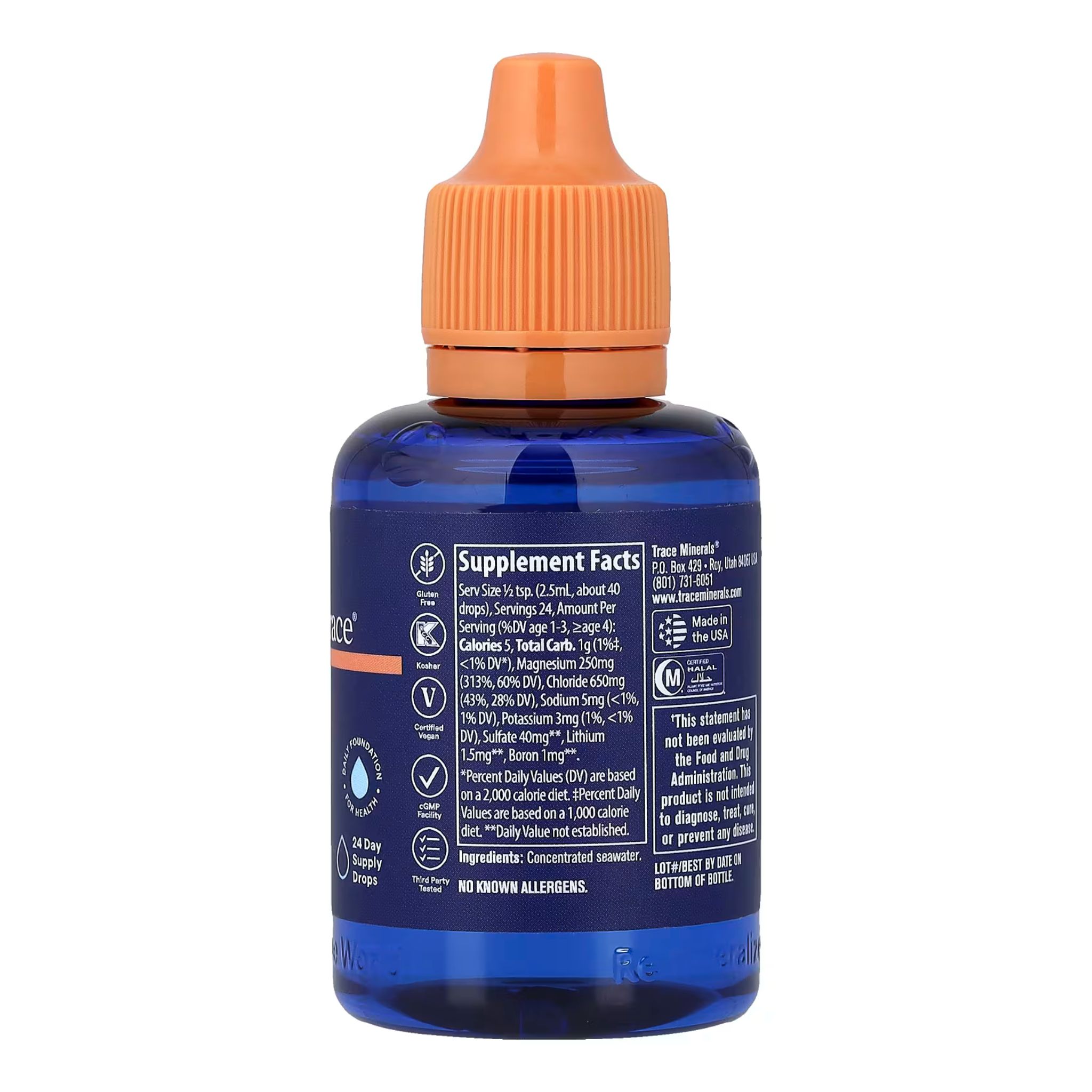 Trace Minerals, ConcenTrace®, Trace Mineral Drops, 2 fl oz (59 ml) - Image 2