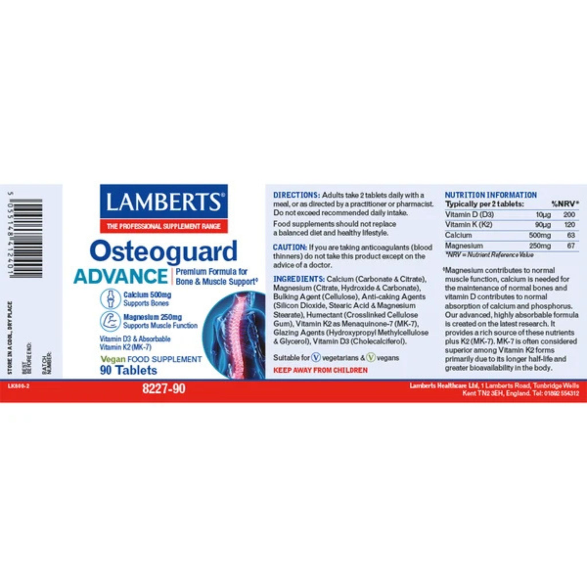 Osteoguard Advance, 90 Tablets - Image 2